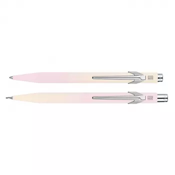Ensemble d'écriture Caran d'Ache HORIZON, dégradé du jaune pastel au rose pastel (8490.708)
