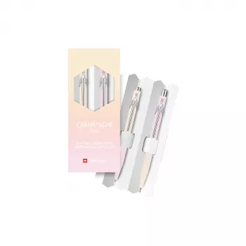 Ensemble d'écriture Caran d'Ache HORIZON, dégradé du jaune pastel au rose pastel (8490.708)