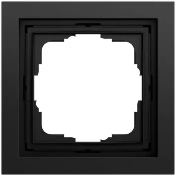 Cadre de recouvrement GIRA 021174 1 poste Gira F200, noir