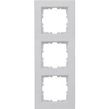 Cadre de recouvrement Heinrich Kopp HK07 3 postes, gris mat (402734000)