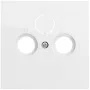 Prise d'antenne coaxiale System 70 Gira, blanc pur (086970)
