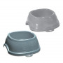 Mangeoire pour animaux Break 2 Stefanplast 0,6 L, 19x19x7 cm, assorti gris/bleu