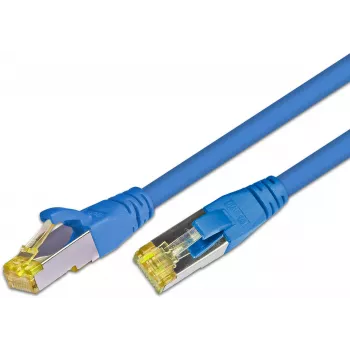 Wirewin câble de raccordement Cat6a S/FTP, 0,5 m, bleu