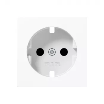 Plaque centrale Jung A 1520 KIPL WW pour prise SCHUKO, blanc alpin