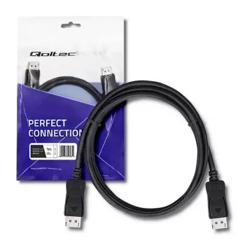 Câble DisplayPort 1.4 Qoltec, mâle vers mâle, 8K, 1 m (50585)