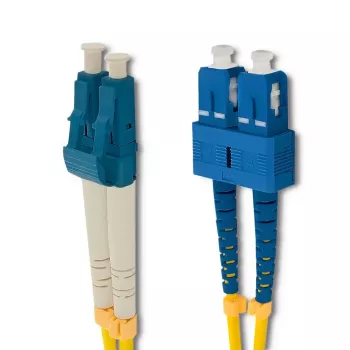 Câble de raccordement fibre optique Qoltec SC/UPC vers LC/UPC monomode duplex, 2 m
