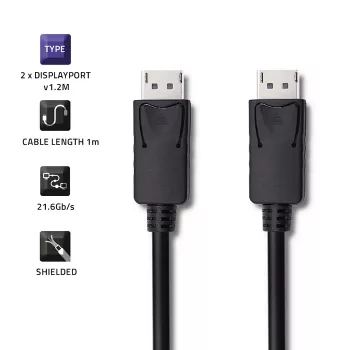Câble DisplayPort Qoltec, 1 m, 5K