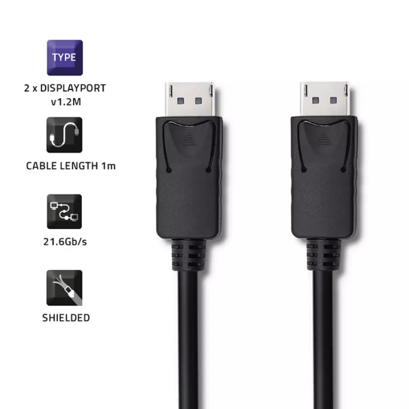Câble DisplayPort Qoltec, 1 m, 5K
