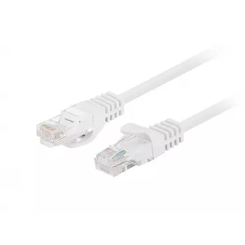 Câble de raccordement Lanberg Cat5e U/UTP RJ45, 0,25 m, blanc, pack de 10