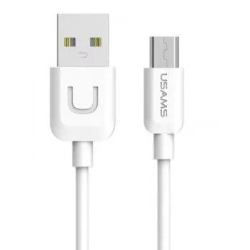 Câble de données et de charge rapide USAMS US-SJ098 U-Turn Micro-USB vers USB, 2 A, 1 m, blanc