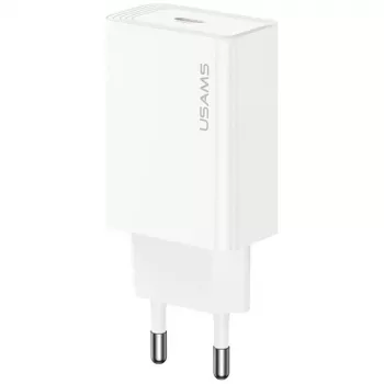 Chargeur Usams T69 20 W USB-C blanc