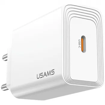Chargeur Usams T69 20 W USB-C blanc