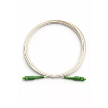 Cordon de raccordement fibre optique SC-SC APC TB, 2 m, blanc