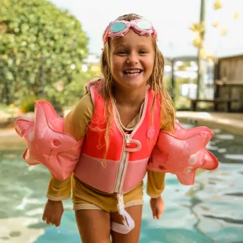 Sunnylife gilet de natation (2-3 ans) – Melody the Mermaid Neon Strawberry