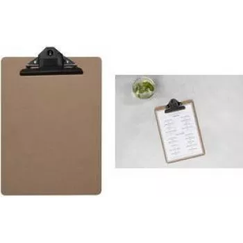 EUROPEL porte-menu, DIN A4 paysage, MDF naturel, coins arrondis, 1 pièce