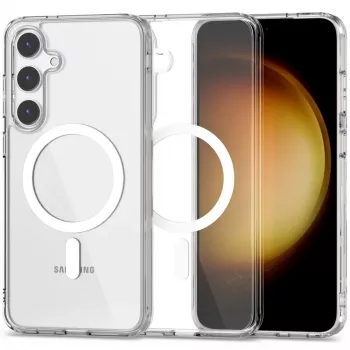 Tech-Protect Flexair Hybrid MagSafe coque pour Samsung Galaxy S24, transparent