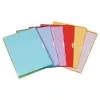 Pochettes perforées ELBA Fard'Liss DIN A4, PVC 0,18 mm, violet, ouvertes en haut et à droite, 2 trous de préhension latéraux (100206696)