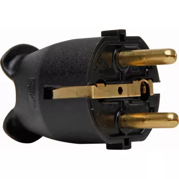 Prise de sécurité en plastique Kopp, pour 3x1,5mm², noir