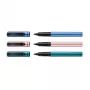 Stylo roller Pelikan Pina Colada, présentoir de 12, corps et capuchon métalliques, noir (605502)