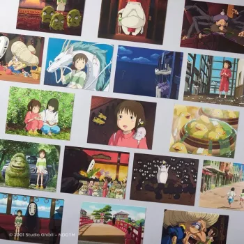 Ensemble de cartes postales Studio Ghibli – Le Voyage de Chihiro (30 pièces)