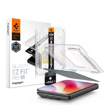 Protection d'écran en verre Spigen Glas.TR EZ Fit Pro AC Privacy pour iPhone Duo (AGL12016)