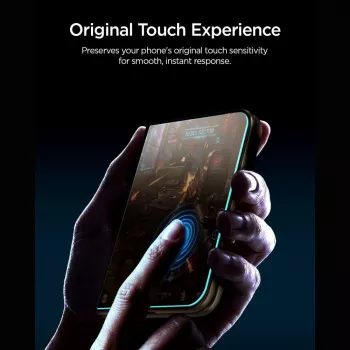 Protection d'écran en verre Spigen Glas.TR EZ Fit Pro AC Privacy pour iPhone Duo (AGL12016)