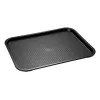 Plateau fast-food APS 350 x 270 mm, hauteur 20 mm, polypropylène, noir (531)