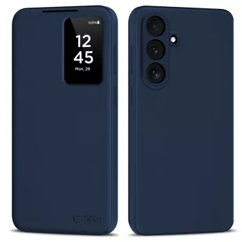 Coque portefeuille Tech-Protect Smart Wallet pour Samsung Galaxy S26 FE, bleu marine