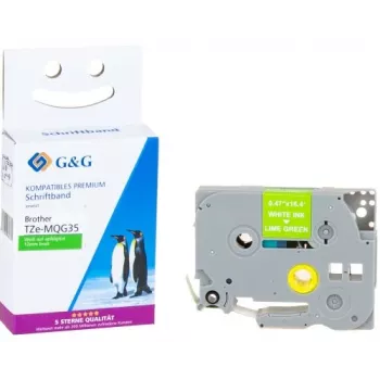Ruban d'étiquetage G&G compatible avec Brother TZe-MQG35