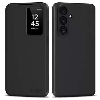 Coque portefeuille Tech-Protect Smart Wallet pour Samsung Galaxy S26 FE, noir mat