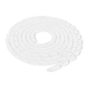 Organisateur de câbles Qoltec 6mm 10.0m blanc