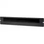 Getfort GF-Brush-SB passe-câbles à brosse pour armoires sur pied, noir