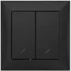 VCX WESA LC 05C double interrupteur va-et-vient, noir