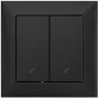 VCX WESA LC 05C double interrupteur va-et-vient, noir