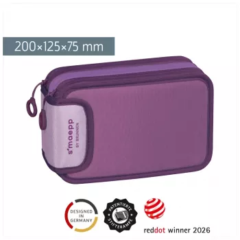 Trousse scolaire remplie BRUNNEN s'maepp Sweet Colour Code violette 34 pièces, 20,0 x 7,5 cm