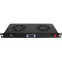 Panneau de ventilation 1U pour rack Getfort avec 2 ventilateurs et thermostat (GF-FAN2TR)