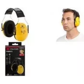 Casque antibruit 3M Peltor Optime H510AC, jaune/noir, arceau réglable, coussinets en mousse