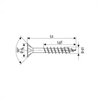 Vis universelles SPAX T30, 6 x 140 mm, 100 pièces