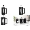 Cafetière Ritzenhoff & Breker ADANA, 0,8 l, noire en verre borosilicate, pour la préparation du café