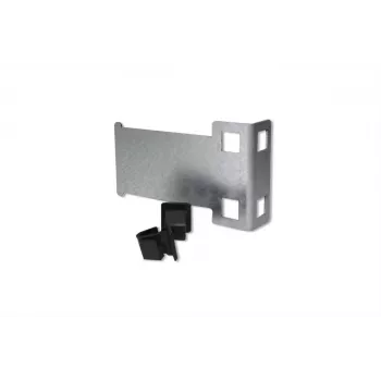 Support mini rail DIN 1U IT-BUDGET pour petits appareils et thermostats, avec clips de montage (KTH04)