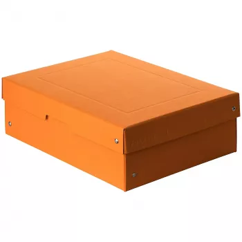Boîte de rangement FALKEN PURE 1250 feuilles orange pastel 24,0 x 32,0 x 10,0 cm