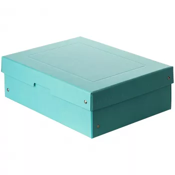 Boîte de rangement FALKEN PURE 1250 feuilles bleu pastel 24,0 x 32,0 x 10,0 cm