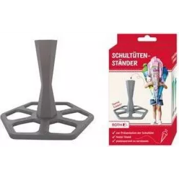 Support pour cornet de rentrée ROTH, en plastique, gris pour cornets individuels 700 et 850 mm, 3 pièces