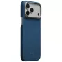 Coque Edge Case Argyle MagSafe PITAKA pour iPhone 18 Pro Max / 17 Pro Max, bleu nuit