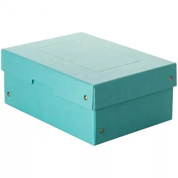 Boîte de rangement FALKEN PURE 1250 feuilles bleu pastel 18,0 x 25,0 x 10,0 cm