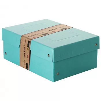 Boîte de rangement FALKEN PURE 1250 feuilles bleu pastel 18,0 x 25,0 x 10,0 cm