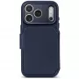 Étui portefeuille amovible en cuir Decoded pour iPhone 18 Pro Max / 17 Pro Max, MagSafe, Midnight