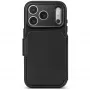 Coque portefeuille amovible en cuir Decoded Leather pour iPhone 18 Pro / 17 Pro, MagSafe, noire