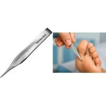 FIRST AID ONLY pince à échardes, 144 mm, argent en acier inoxydable, pour travaux de préhension et de maintien fins