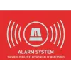 Autocollant d'avertissement d'alarme ABUS AU1315 (UK), 74 x 52,5 mm